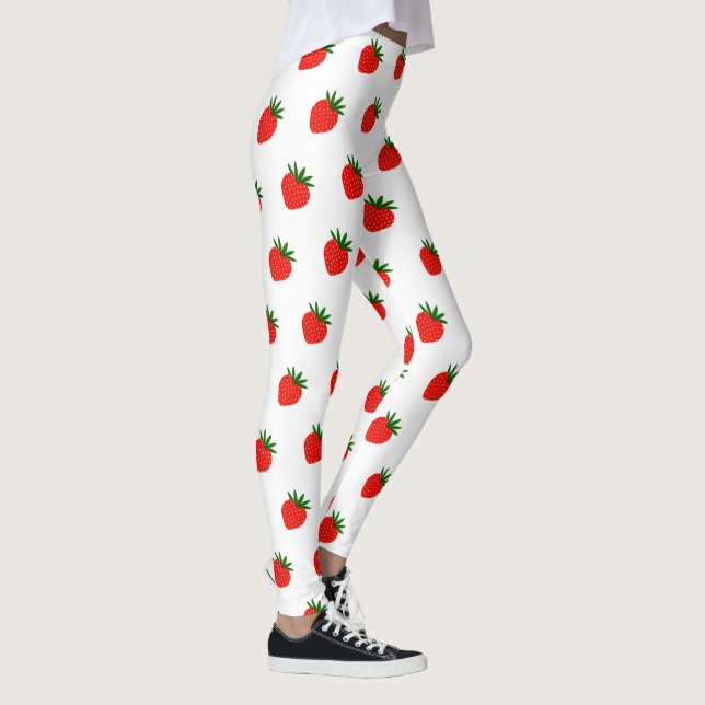 Legging Amantes De Morango Vermelho De Bebê Bonito (Direita)