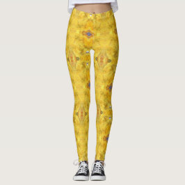 Legging Amarelo Azul em Execução