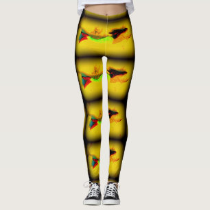 Legging amarelo-das-sereias-brunette