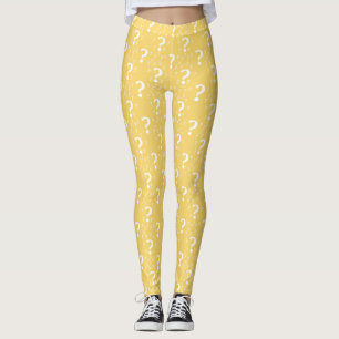 Legging Amarelo do quebra-cabeça do crivo do ponto de