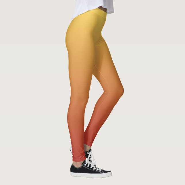 Legging Amarelo - Leguminosas para gradiente vermelho (Direita)