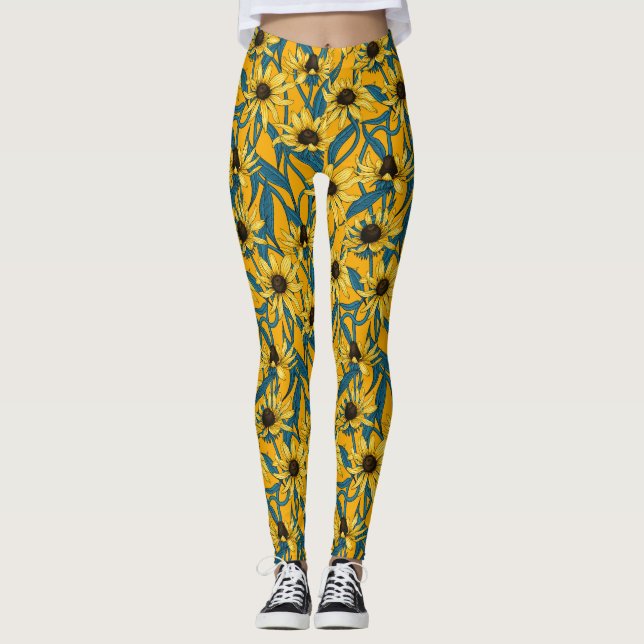 Legging Amarelo Rudbekia em amarelo (Frente)