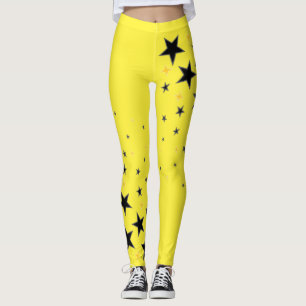 Legging amarelo super estrela