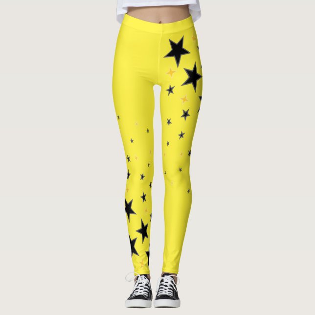 Legging amarelo super estrela (Frente)