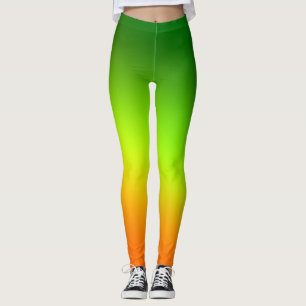 Legging Amarelo verde laranja simples minimal.personalizad