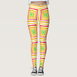 Legging Amarelo Vermelho E Verde
