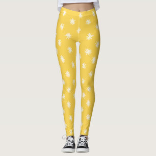 Legging Amber Orgânico Floral Padrão Faísca