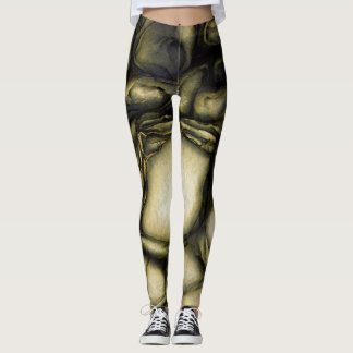 Legging Ambiente de lavagem de tinta 59