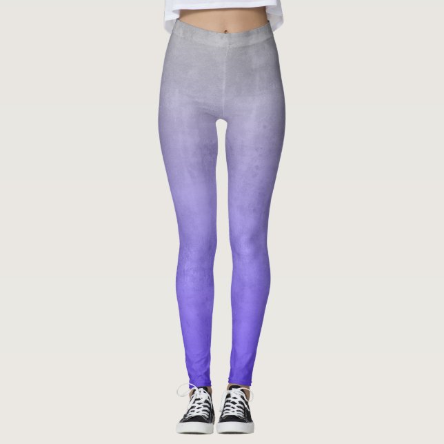 Legging Ambre rústica da Cinza azul púrpura (Frente)