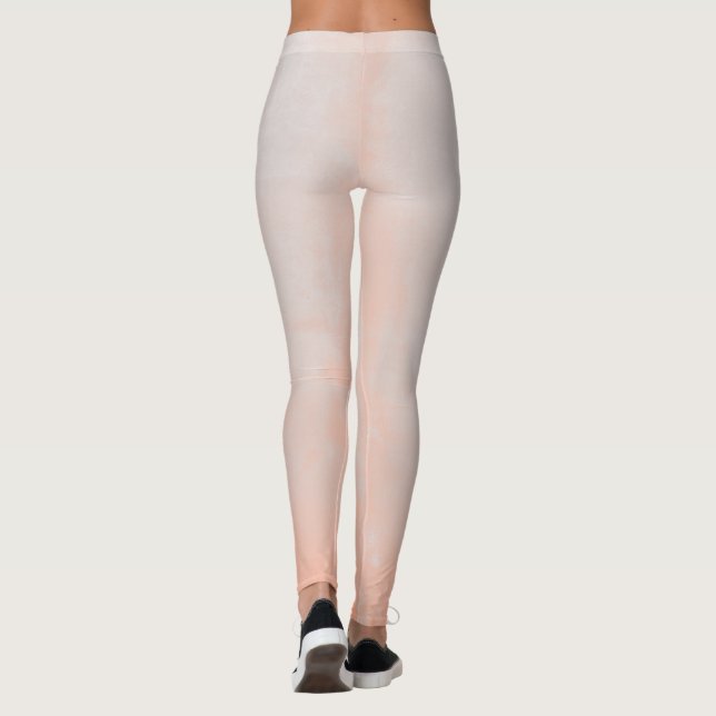 Legging Ambre rústica das Cinzas de pêssego (Verso)