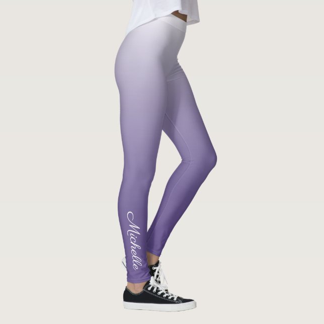 Legging Ambre ultra violeta personalizada de gradiente (Direita)