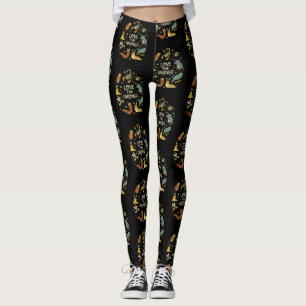 Legging Ame Os Inapreciados Insetos Fofo Cartoon Citação E