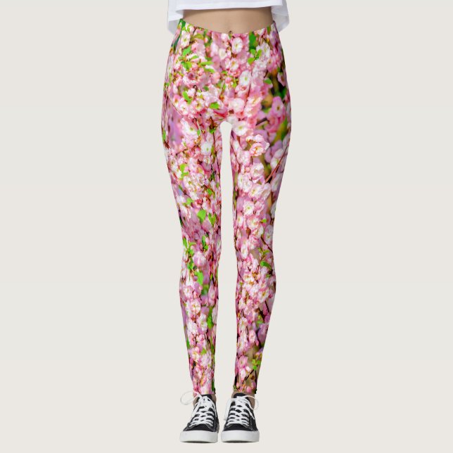 Legging Ameixa de Flor (Frente)