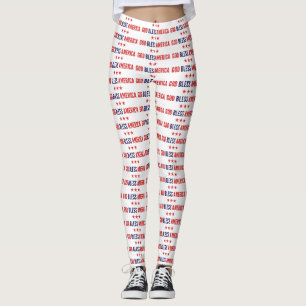 Legging América Deus abençoe