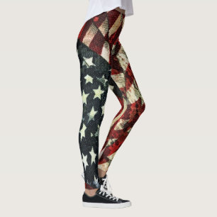 Legging American Flag-Camouflage por Shirley Taylor
