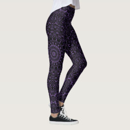 Legging Ametist Purple Mandala com Simetria Itrícia