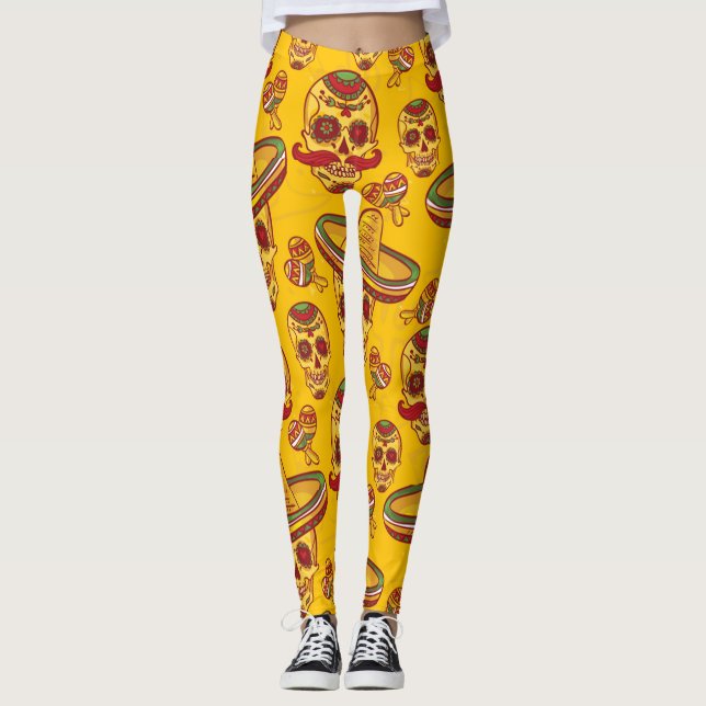 Legging Amigo Skulls (Frente)