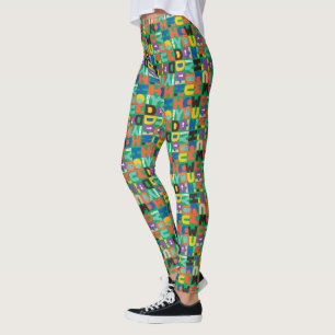 Legging AMIGOS™   Como você faz um padrão vibrante
