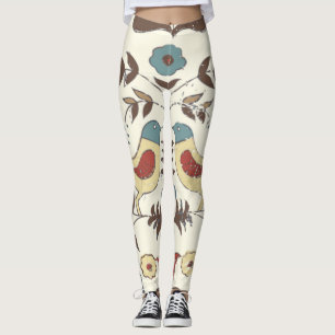 Legging Amish Hex Sinal Bird Americana da Pensilvânia Hola