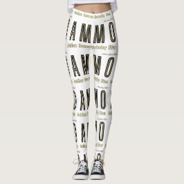 Legging Ammo Roupa USA Acrônimo de Mulher