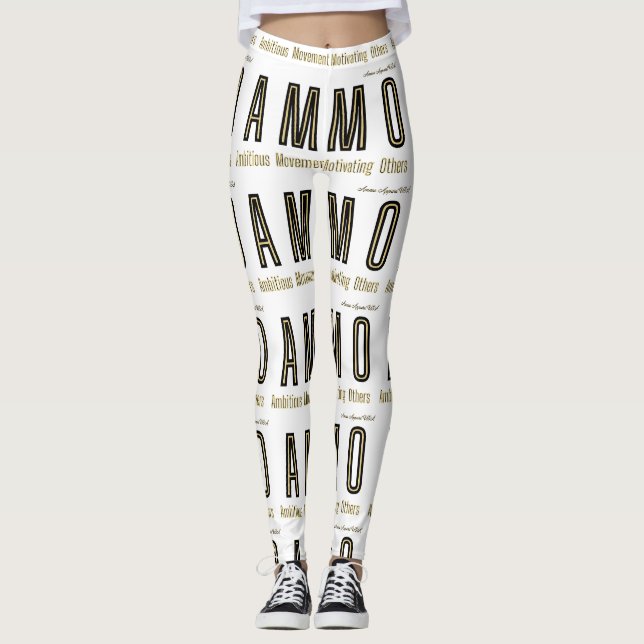 Legging Ammo Roupa USA Acrônimo de Mulher (Frente)