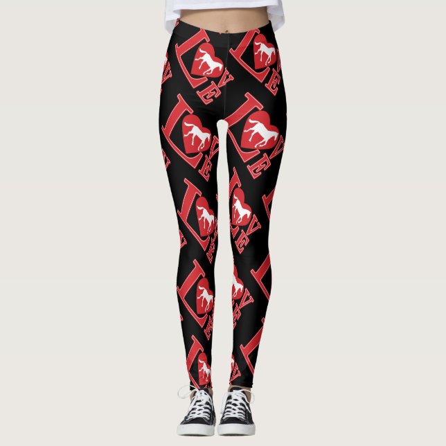 Legging Amo Cavalos, Eu amo Cavalos (Frente)