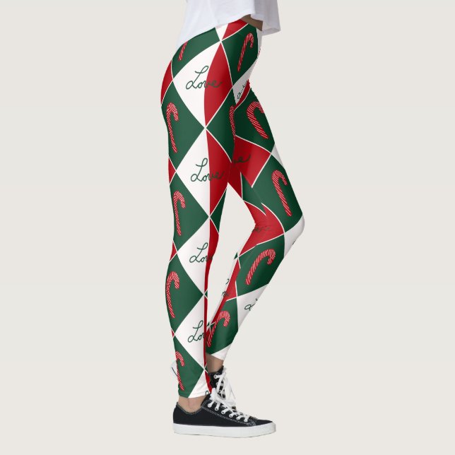 Legging Amor e Bengalas de Natal (Direita)