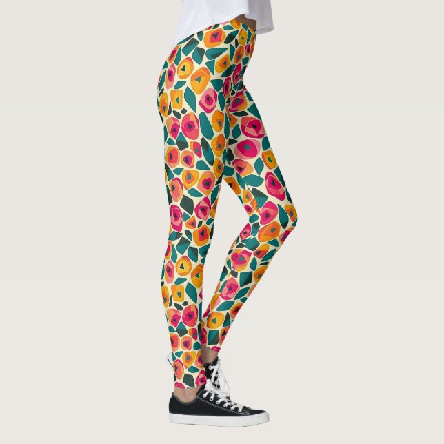 Legging Amor Floral Disperso (Direita)