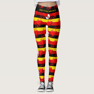 Legging AMOR O Coração Vermelho UGANDA CORRE A SUA CORRIDA