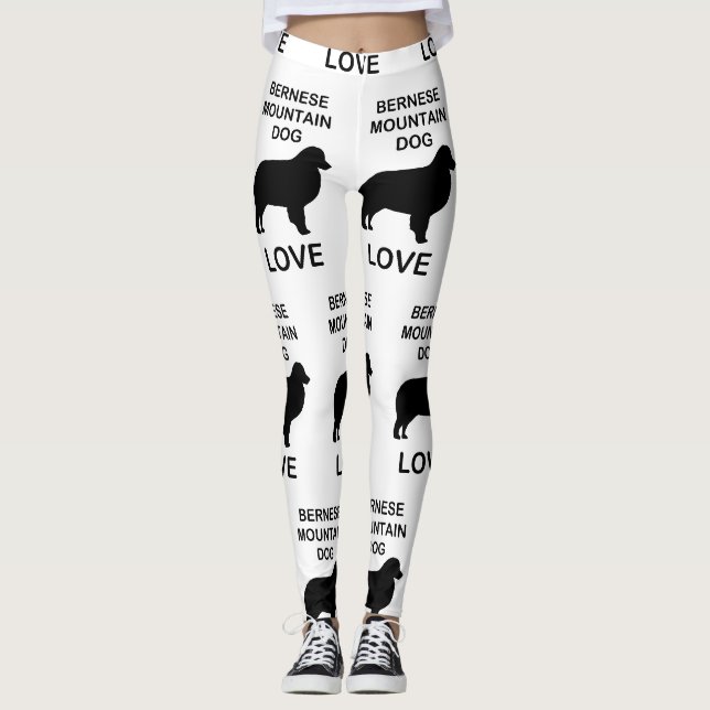 Legging amor pelo cão de montanha bernês (Frente)