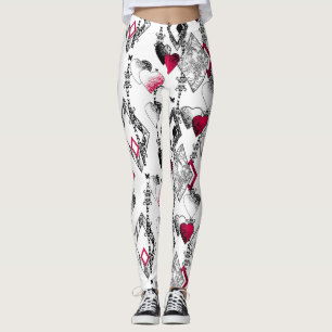 Legging Amor, rede de pesca, retalhos