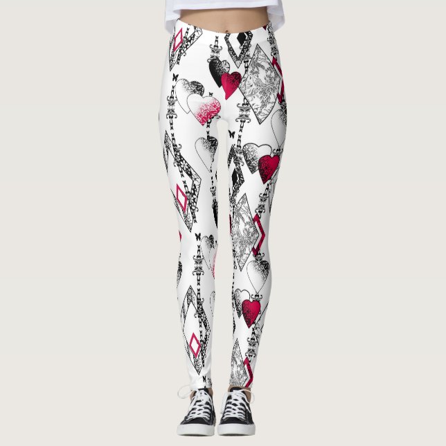 Legging Amor, rede de pesca, retalhos (Frente)