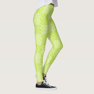 Legging Amor Xadrez em Verde Lima e Branco 