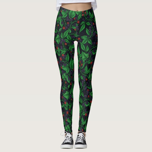Legging Amoras negras em cinzas escuras (Frente)