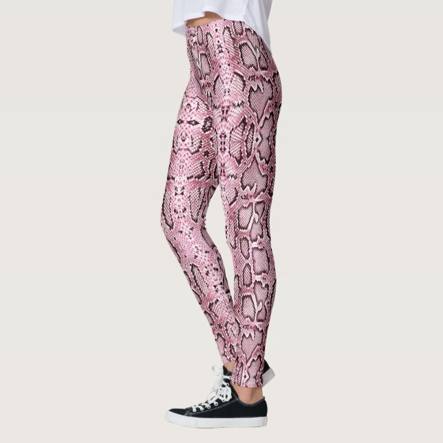 Legging Anaconda Snakeskin, cor-de-rosa (Esquerda)