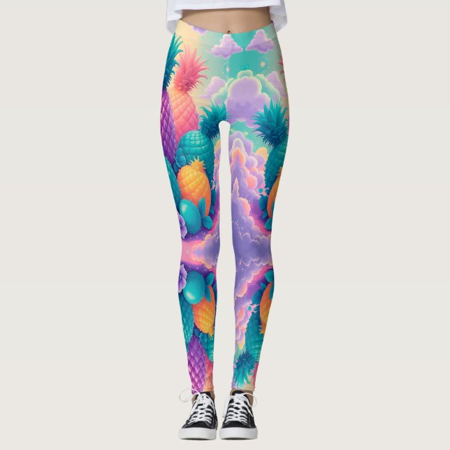 Legging Ananases coloridas (Frente)