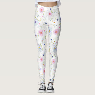 Legging ancas de flores de primavera