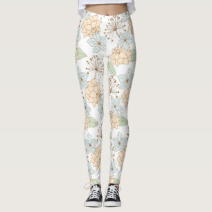 Legging ancas de flores de primavera