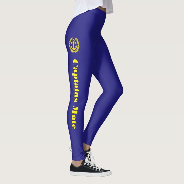 Legging Anchor e Captain texto do parceiro (Direita)