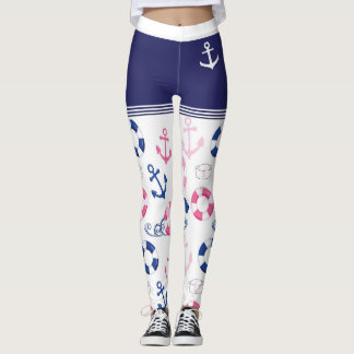 Legging Âncora do marinheiro, boia e tendências do chapéu