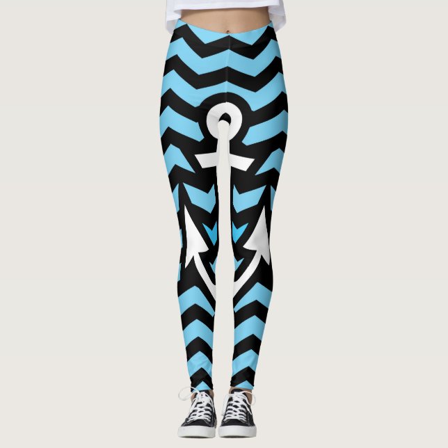 Legging Âncora e Chevron (Frente)