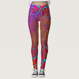 Legging Andando Em Sun Shine Psychedelic 3D
