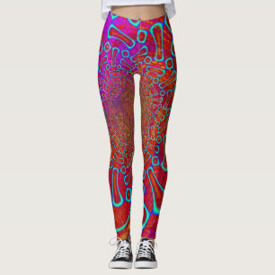 Legging Andando Em Sun Shine Psychedelic 3D