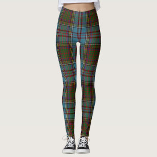 Legging Anderson Clan Tartan - Padrão de Xadrez Escocês
