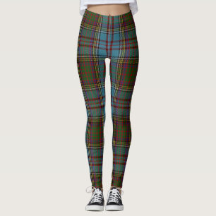 Legging Anderson Clan Tartan - Padrão de Xadrez Escocês