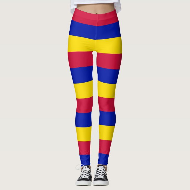 Legging Andorra - Corantes Nacionais de Bandeiras Horizont (Frente)