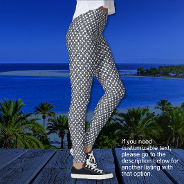 Legging Anéis Borromeanos - Azul Roxo e Cinza-Sem Texto