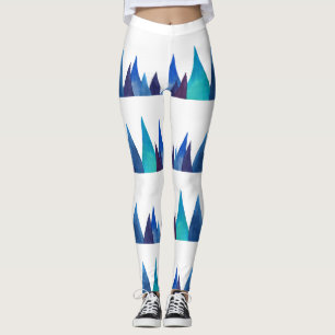 Legging Anéis de Abstrato superior das montanhas