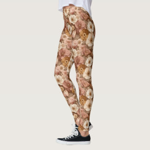Legging Anêmonas Exercício da Flor Anêmonas Segredo Floral