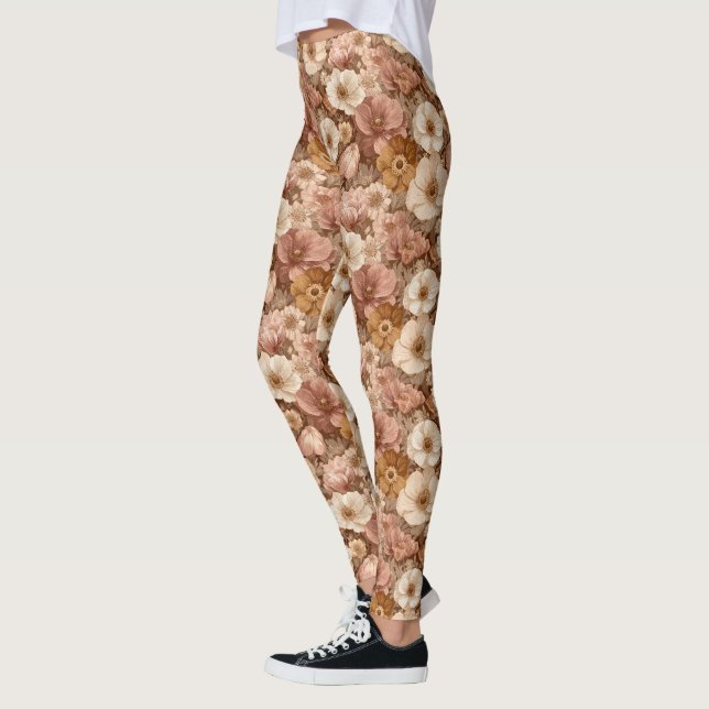 Legging Anêmonas Exercício da Flor Anêmonas Segredo Floral (Esquerda)